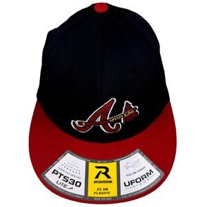 Men's Richardson Atlanta Braves Baseball Cap Laser-Cut Vented Back Panels XS-SM